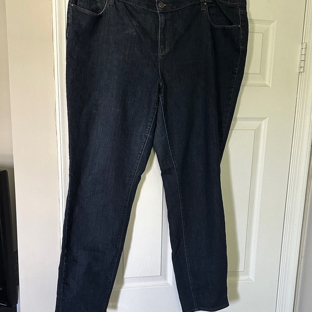 DKNY Dark Blue Women's Straight Leg Jeans